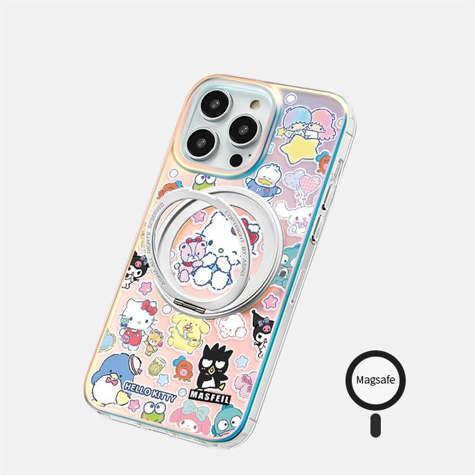 Kitty iPhone 16 Pro Case with 360° Upgraded Rotatable Magnetic Stand for iphone 15 Slim Case with Kickstand