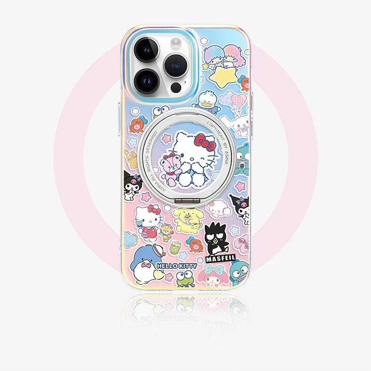 Kitty iPhone 16 Pro Case with 360° Upgraded Rotatable Magnetic Stand for iphone 15 Slim Case with Kickstand