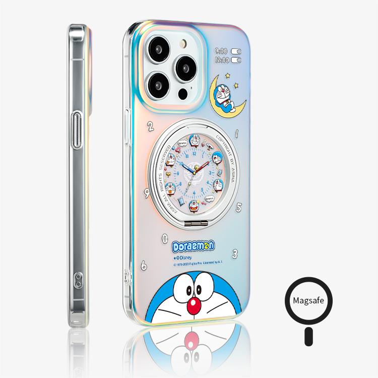 Rotating Clock iPhone 16 Pro Case with 360° Upgraded Rotatable Magnetic Stand for iphone 15 Slim case with Kickstand