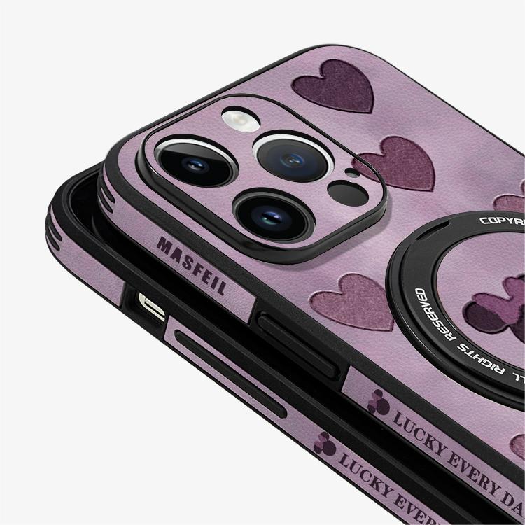 Mickey Love iPhone 16 Pro Case with 360° Upgraded Rotatable Magnetic Stand for iphone 15 Slim case with Kickstand