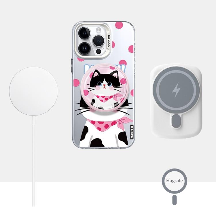 MagSafe Phone Case for iphone 16 Pro Case for iphone 15 Shockproof iphone 14 Lucky Cat