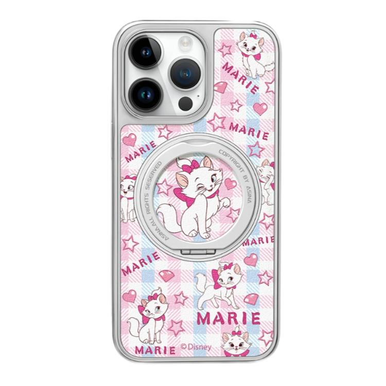 Pink Margarita Cat MagSafe Phone Case Grip for iphone 16 iphone 15 Pro Leather case for iphone 14