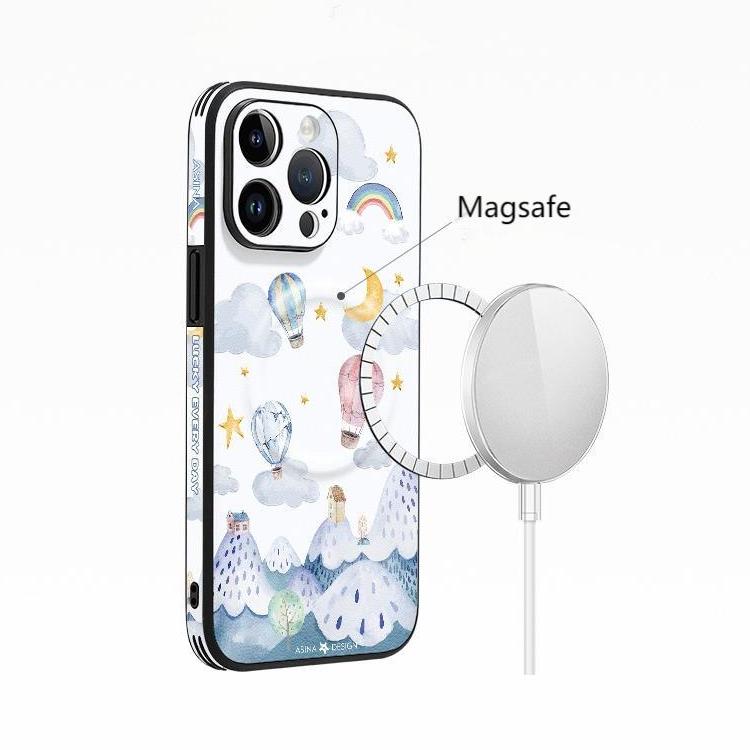 Leather Skin Magsafe iPhone 16 Pro Max Case with Grip for iphone 15 Slim case iphone 14 Case Balloon