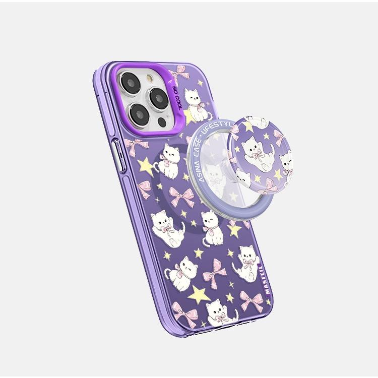 MagSafe Phone Case for iphone 16 Pro Case for iphone 15 Shockproof iphone 14 Cover Classical Cat