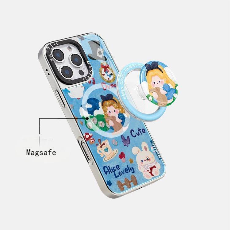 MagSafe Phone Case for iphone 16 Pro Case for iphone 15 Shockproof iphone 14 Cover Wonderland