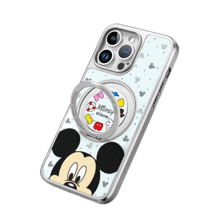 Minnie & Mickey MagSafe Phone Case Grip for iphone 16 iphone 15 Pro Leather case for iphone 14