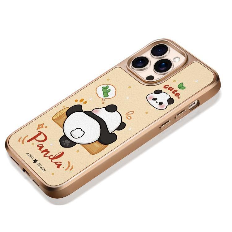 Wrestling Cute Panda MagSafe Phone Case Grip for iphone 16 iphone 15 Pro Leather case for iphone 14