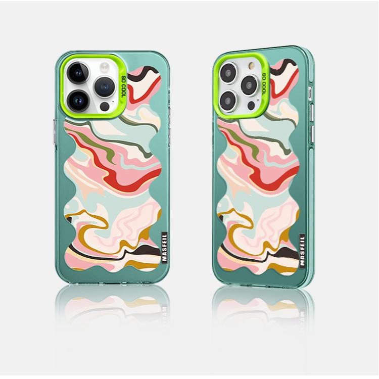 MagSafe Phone Case for iphone 16 Pro Case for iphone 15 Shockproof iphone 14 Cover Colorful Ripple