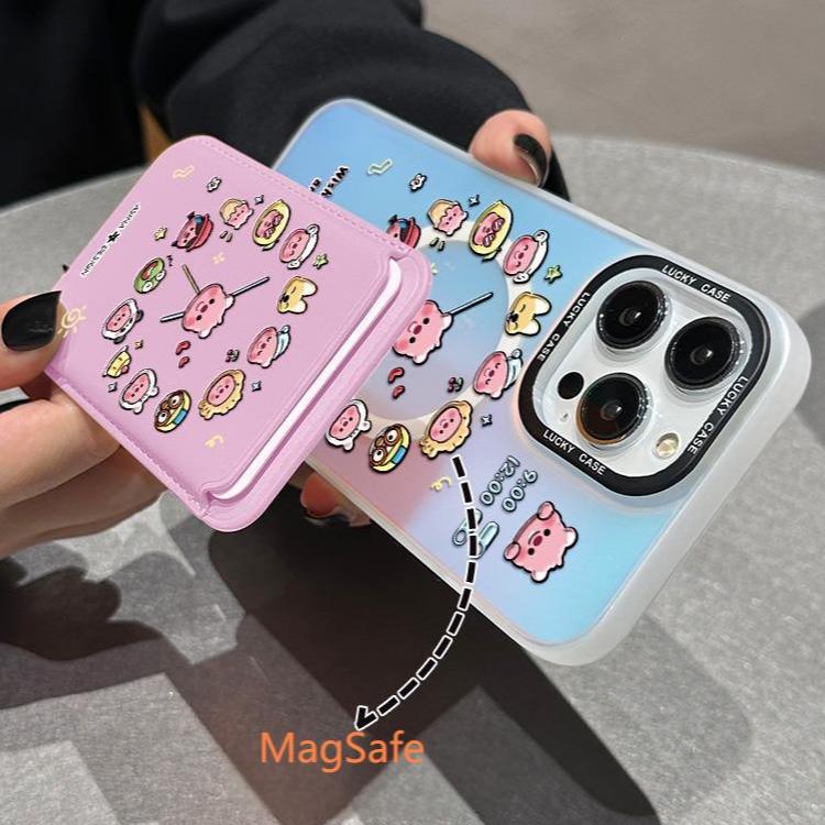 MagSafe Phone Case for iphone 16 Pro Case for iphone 15 Shockproof iphone 14 Cover Animal Clock