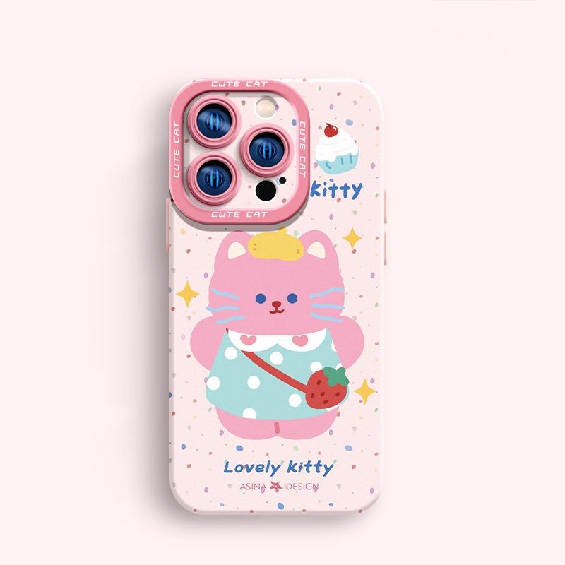 Cute Bear Liquid Silicone iPhone Case iphone 16 Case for iphone 15 Pro iphone 14