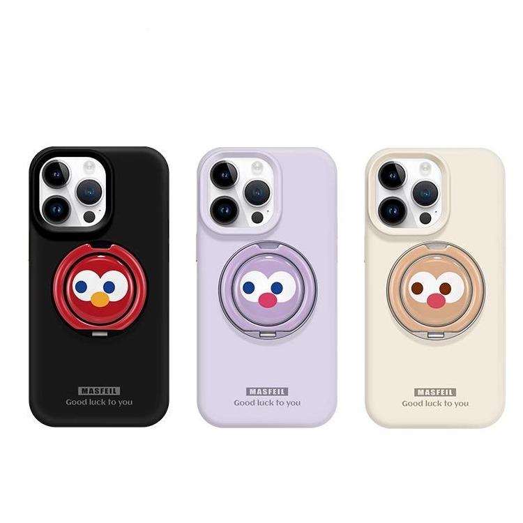 Velvet Touch Liquid Silicone Magnetic Case for iphone 16 Pro Max iphone 15 iphone 14 iphone 13 Cute Eyes