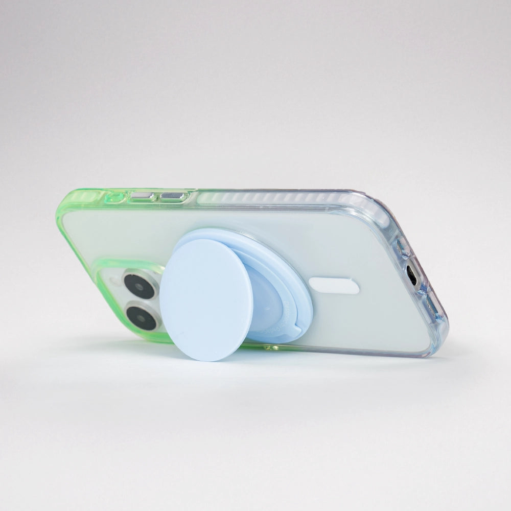 Color Clash Fantasia iphone 16 case MagSafe Phone Case Grip Set for iphone 15 Pro iphone 14 Plus Green Blue