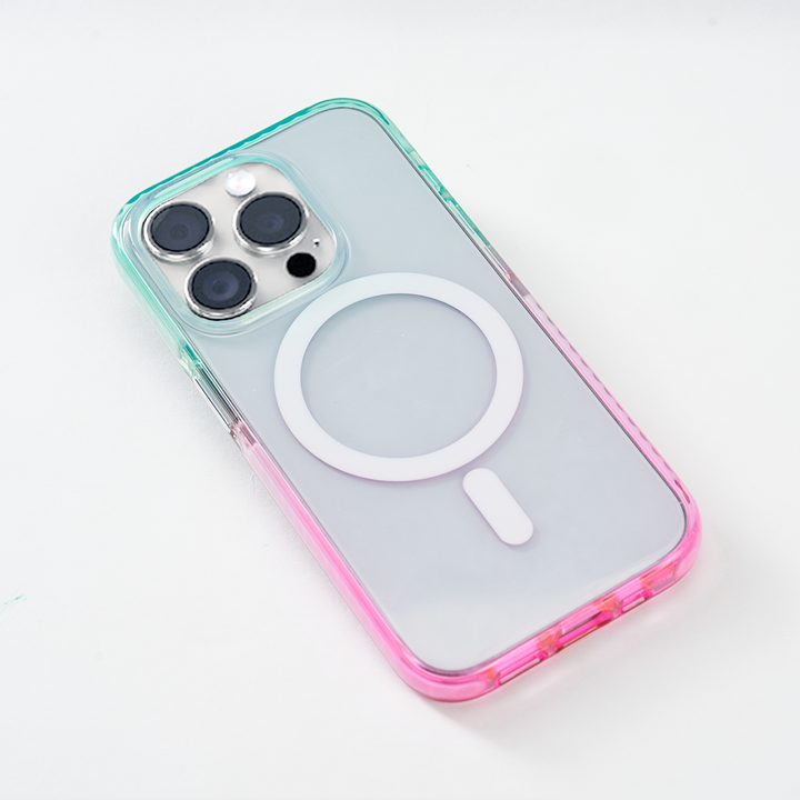 Color Clash iphone 16 case MagSafe Phone Case for iphone 15 Pro iphone 14 Blue Purple