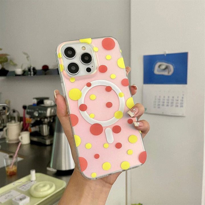 Polka Dot MagSafe Phone Case for iphone 16 iphone 15 Pro case iphone 14