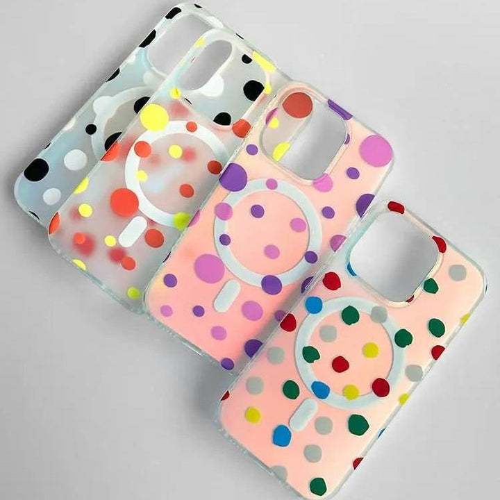 Polka Dot MagSafe Phone Case for iphone 16 iphone 15 Pro case iphone 14