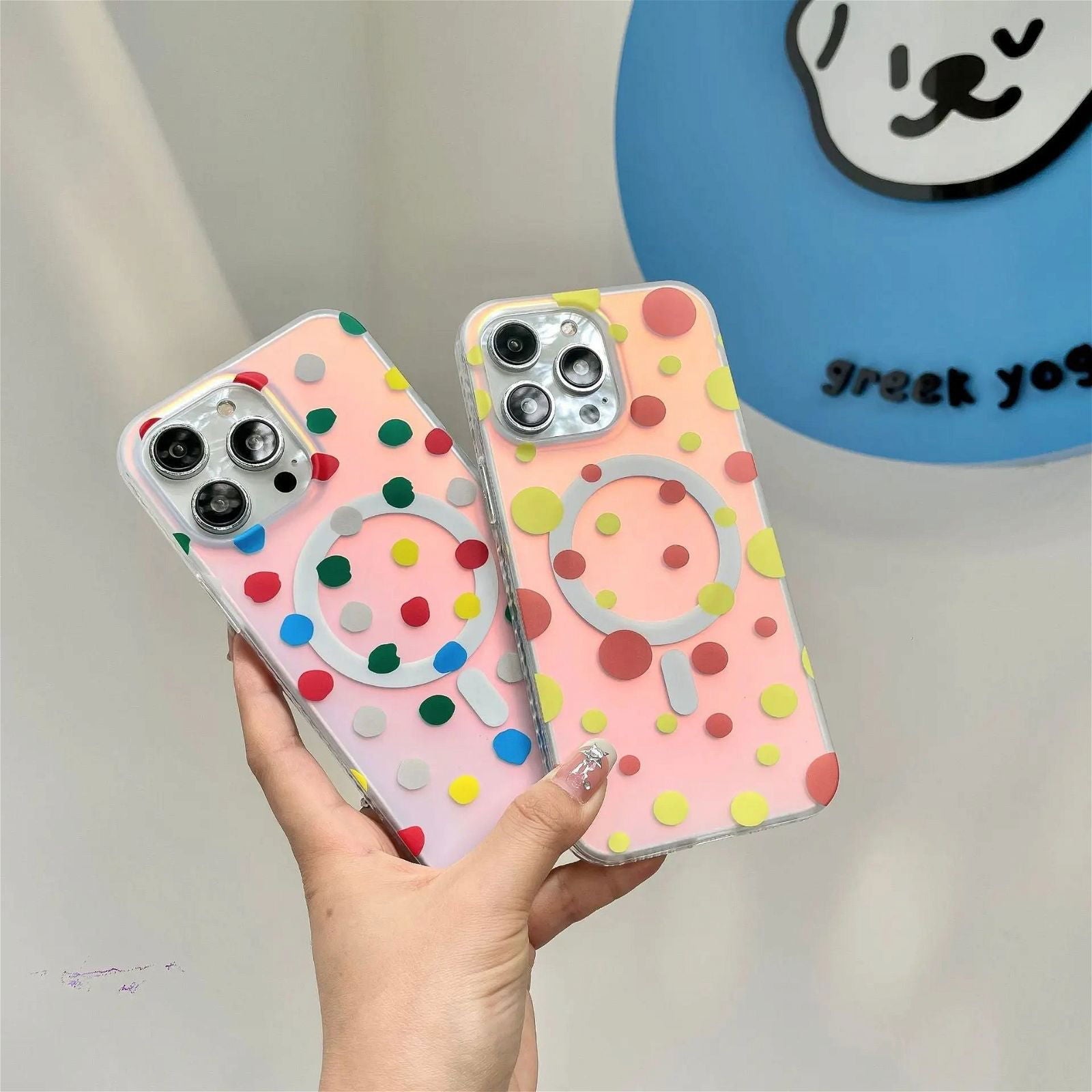 Polka Dot MagSafe Phone Case for iphone 16 iphone 15 Pro case iphone 14