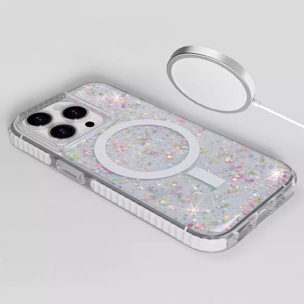 Sparkle Glitter Bling Dream MagSafe Phone Case for iphone 16 Pro iphone 15 ihone 14