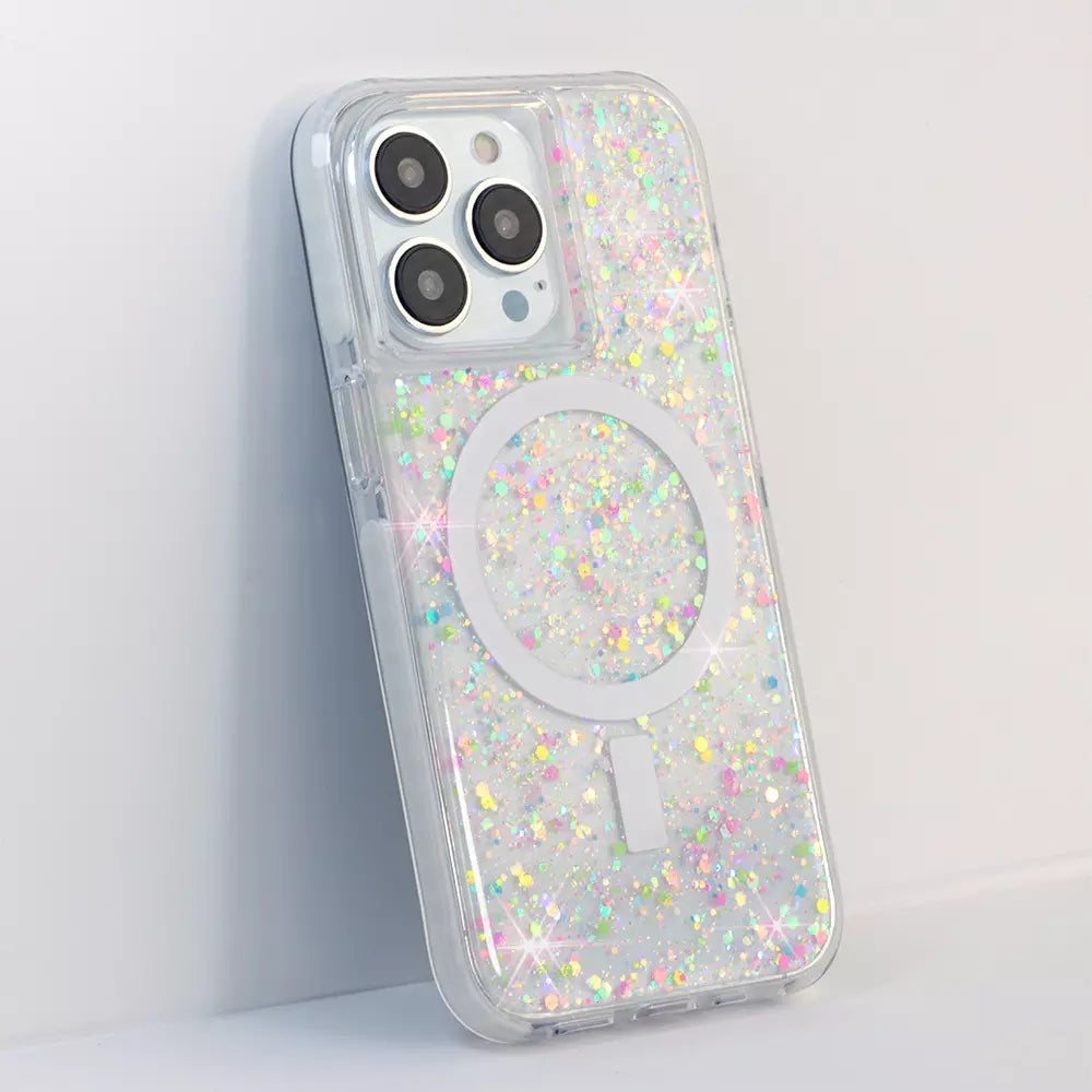 Sparkle Glitter Bling Dream MagSafe Phone Case for iphone 16 Pro iphone 15 ihone 14