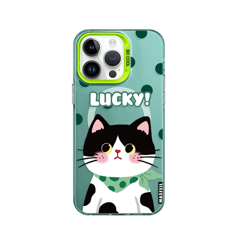 MagSafe Phone Case for iphone 16 Pro Case for iphone 15 Shockproof iphone 14 Lucky Cat