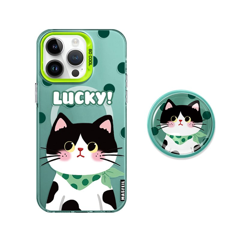 MagSafe Phone Case for iphone 16 Pro Case for iphone 15 Shockproof iphone 14 Lucky Cat