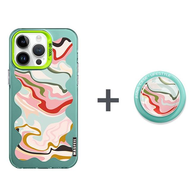 MagSafe Phone Case for iphone 16 Pro Case for iphone 15 Shockproof iphone 14 Cover Colorful Ripple