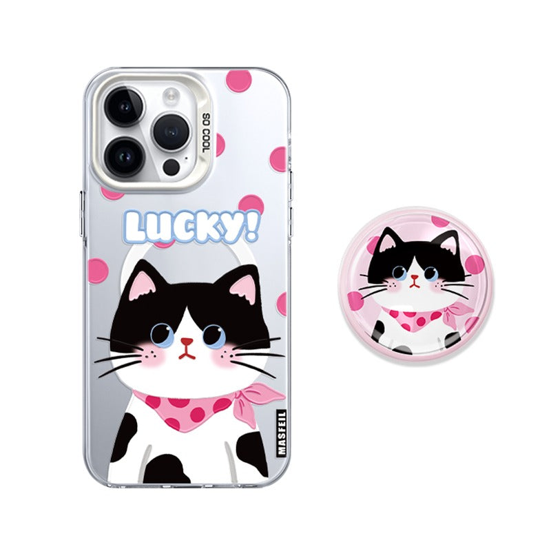 MagSafe Phone Case for iphone 16 Pro Case for iphone 15 Shockproof iphone 14 Lucky Cat