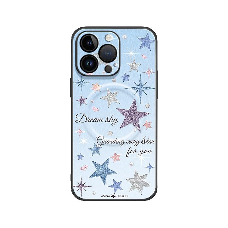 Glitter Star MagSafe Phone Case for iphone 16 Pro Case for iphone 15 Shockproof iphone 14 Cover