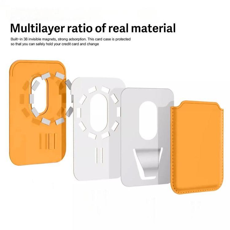 Happy Graffiti MagSafe Card Holder for iphone 16 Pro iphone 15 Pro Magnetic Leather Wallet Card  Holder for iphone 14