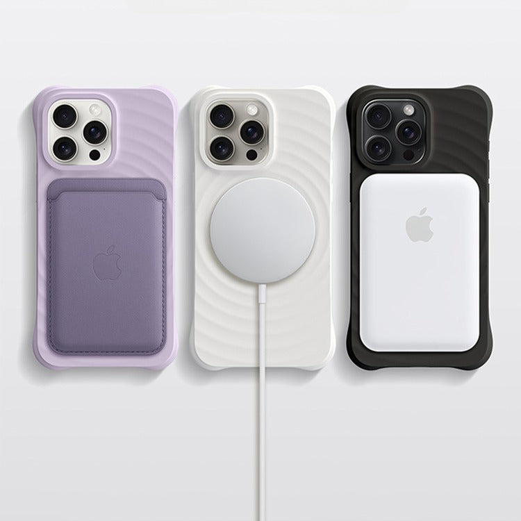 Ripple Liquid Silicone MagSafe Phone Case for iphone 16 iphone 16 Pro Max Case