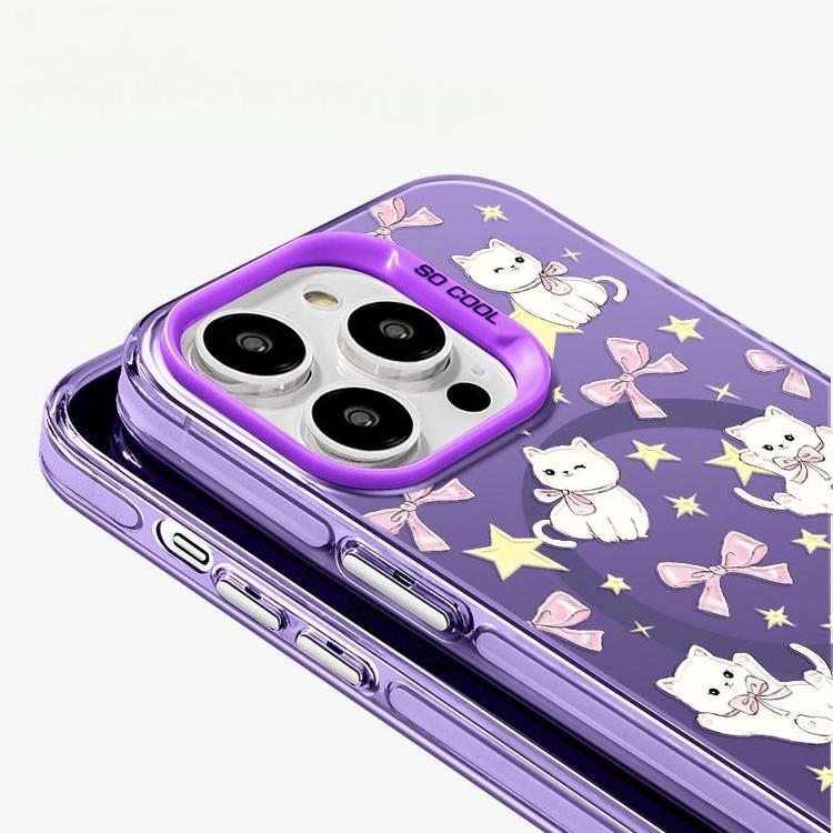 MagSafe Phone Case for iphone 16 Pro Case for iphone 15 Shockproof iphone 14 Cover Classical Cat