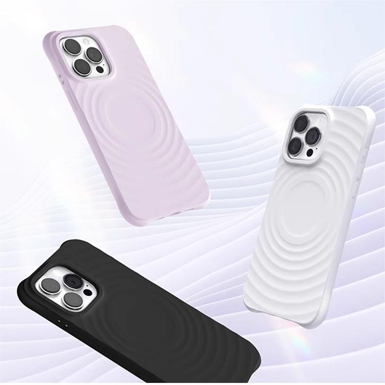 Ripple Liquid Silicone MagSafe Phone Case for iphone 16 iphone 16 Pro Max Case