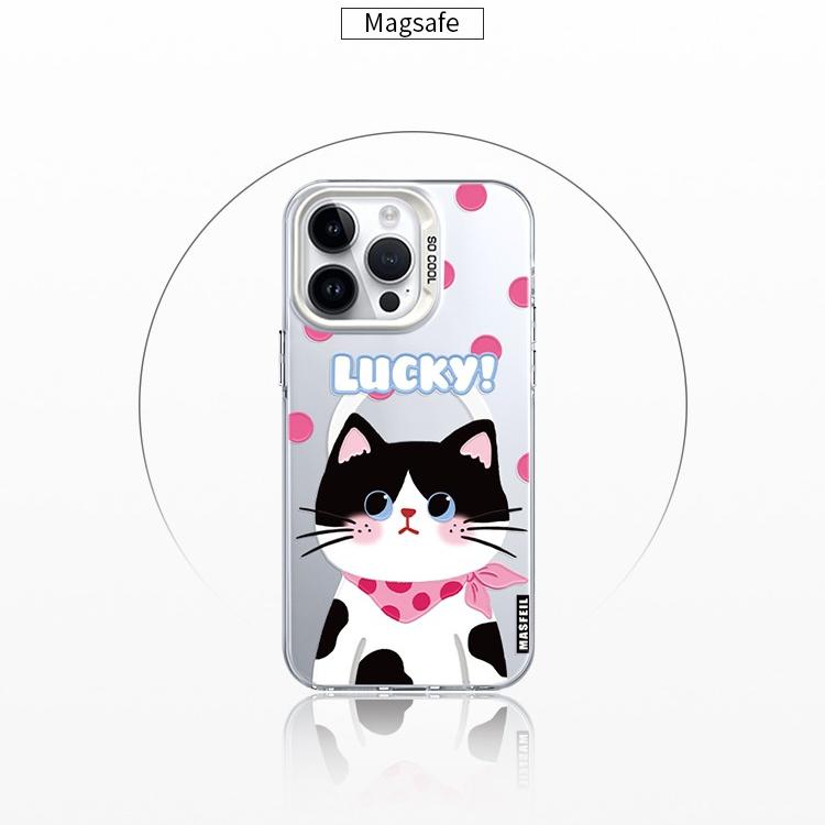 MagSafe Phone Case for iphone 16 Pro Case for iphone 15 Shockproof iphone 14 Lucky Cat