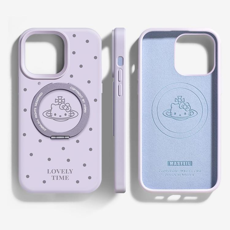 Velvet Touch Liquid Silicone Magnetic Case for iphone 16 Pro Max   iphone 15 iphone 14 iphone 13 Cute Kitty