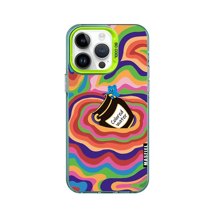 Poured Paint MagSafe Phone Case for iphone 16 Pro Case for iphone 15 Shockproof iphone 14 Cover