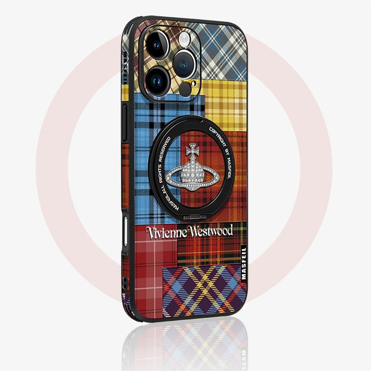 Vintage iPhone 16 Pro Case with 360° Upgraded Rotatable Magnetic Stand for iphone 15 Slim case with Kickstand