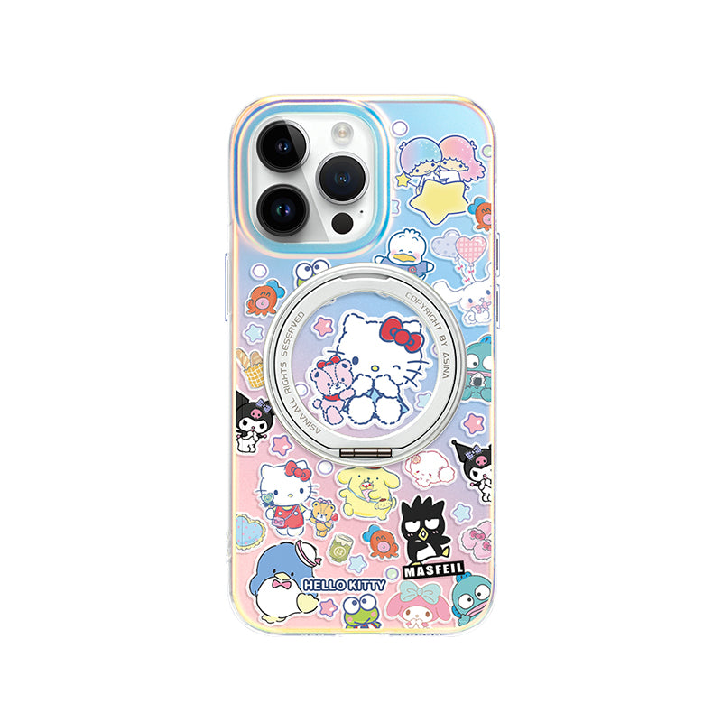 Kitty iPhone 16 Pro Case with 360° Upgraded Rotatable Magnetic Stand for iphone 15 Slim Case with Kickstand